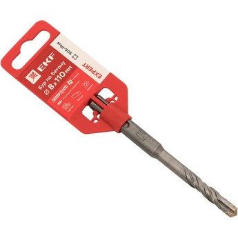 Бур по бетону EKF EXPERT SDS-plus 8х110 мм (4 резца) (4S спираль) Бур по бетону EKF EXPERT SDS-plus 8х110 мм (4 резца) (4S спираль)