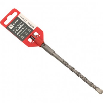 Бур по бетону EKF MASTER SDS-plus 8х160 мм (2 резца) (4S спираль) Бур по бетону EKF MASTER SDS-plus 8х160 мм (2 резца) (4S спираль)