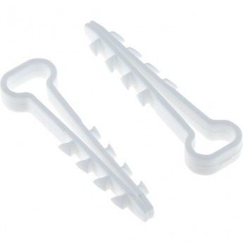 Дюбель-хомут EKF PROXIMA (6х14 мм) для плоского кабеля белый (50 шт.) Дюбель-хомут EKF PROXIMA (6х14 мм) для плоского кабеля белый (50 шт.)