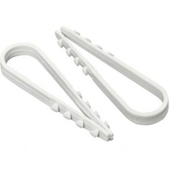 Дюбель-хомут EKF PROXIMA d11-18мм для круглого кабеля белый (уп.100шт)