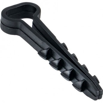 Дюбель-хомут EKF PROxima для плоского кабеля 5х10 мм черный, 50 шт Дюбель-хомут EKF PROxima для плоского кабеля 5х10 мм черный, 50 шт