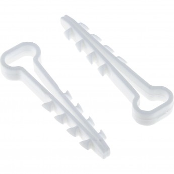 Дюбель-хомут EKF PROxima для плоского кабеля 6х14 мм белый, 10 шт Дюбель-хомут EKF PROxima для плоского кабеля 6х14 мм белый, 10 шт