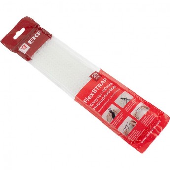 Хомут гибкий EKF (20 шт.) белый FlexSTRAP Хомут гибкий EKF (20 шт.) белый FlexSTRAP