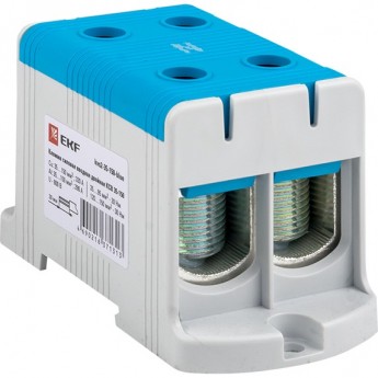 Клемма силовая вводная двойная EKF PROXIMA КСВ 35-150 синяя