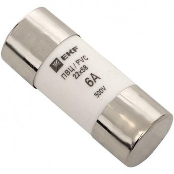 Плавкая вставка EKF, цилиндрическая, ПВЦ, 6А, PROxima