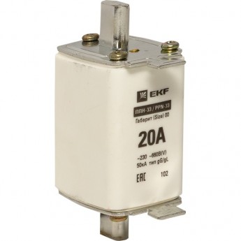 Плавкая вставка EKF PROxima ППН-33 160/ 20А габарит 00