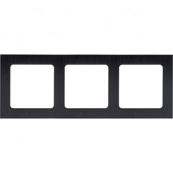 Рамка 3-местная EKF PROXIMA СТОГКОЛЬМ металлическая черная Рамка 3-местная EKF PROXIMA СТОГКОЛЬМ металлическая черная