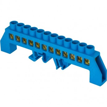 Шина EKF PROXIMA "0" N 8х12мм 12 отверстий латунь синий нейлоновый корпус комбинированный