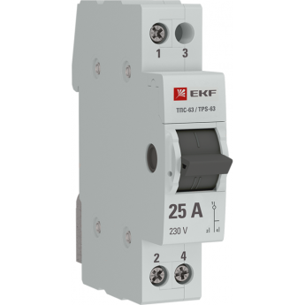 Трехпозиционный переключатель EKF ТПС-63 1P 25А PROxima Трехпозиционный переключатель EKF ТПС-63 1P 25А PROxima