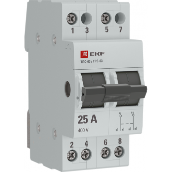 Трехпозиционный переключатель EKF ТПС-63 2P 25А PROxima