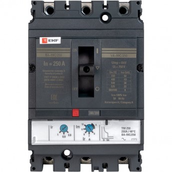 Выключатель автоматический EKF PROXIMA ВА-99C (Compact NS) 250/250А 3P 45кА Выключатель автоматический EKF PROXIMA ВА-99C (Compact NS) 250/250А 3P 45кА