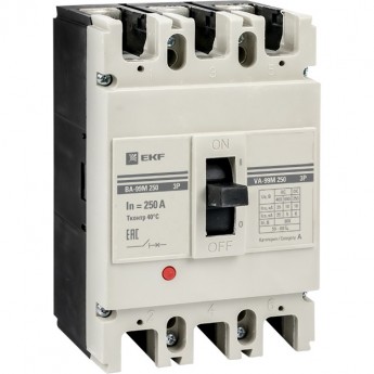 Выключатель автоматический EKF PROXIMA ВА-99М 250/250А 3P 35кА Выключатель автоматический EKF PROXIMA ВА-99М 250/250А 3P 35кА