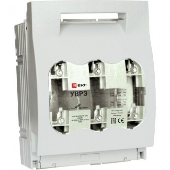 Выключатель-разъединитель EKF PROXIMA УВРЭ 160А откидного типа под предохранители ППН (габ.00) Выключатель-разъединитель EKF PROXIMA УВРЭ 160А откидного типа под предохранители ППН (габ.00)